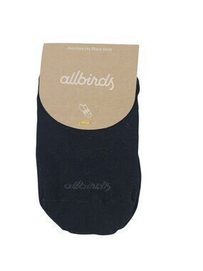 NEW Allbirds Anytime No Show Sock Natural Black Womens Large/Mens Large